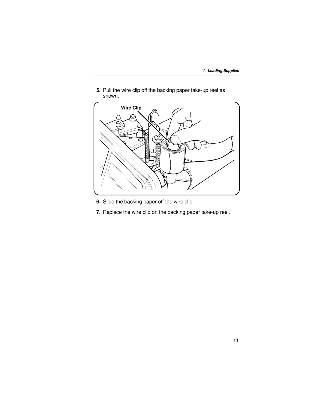 Monarch 9401, 9402 manual Wire Clip 