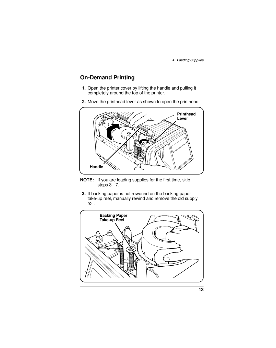 Monarch 9401, 9402 manual On-Demand Printing 