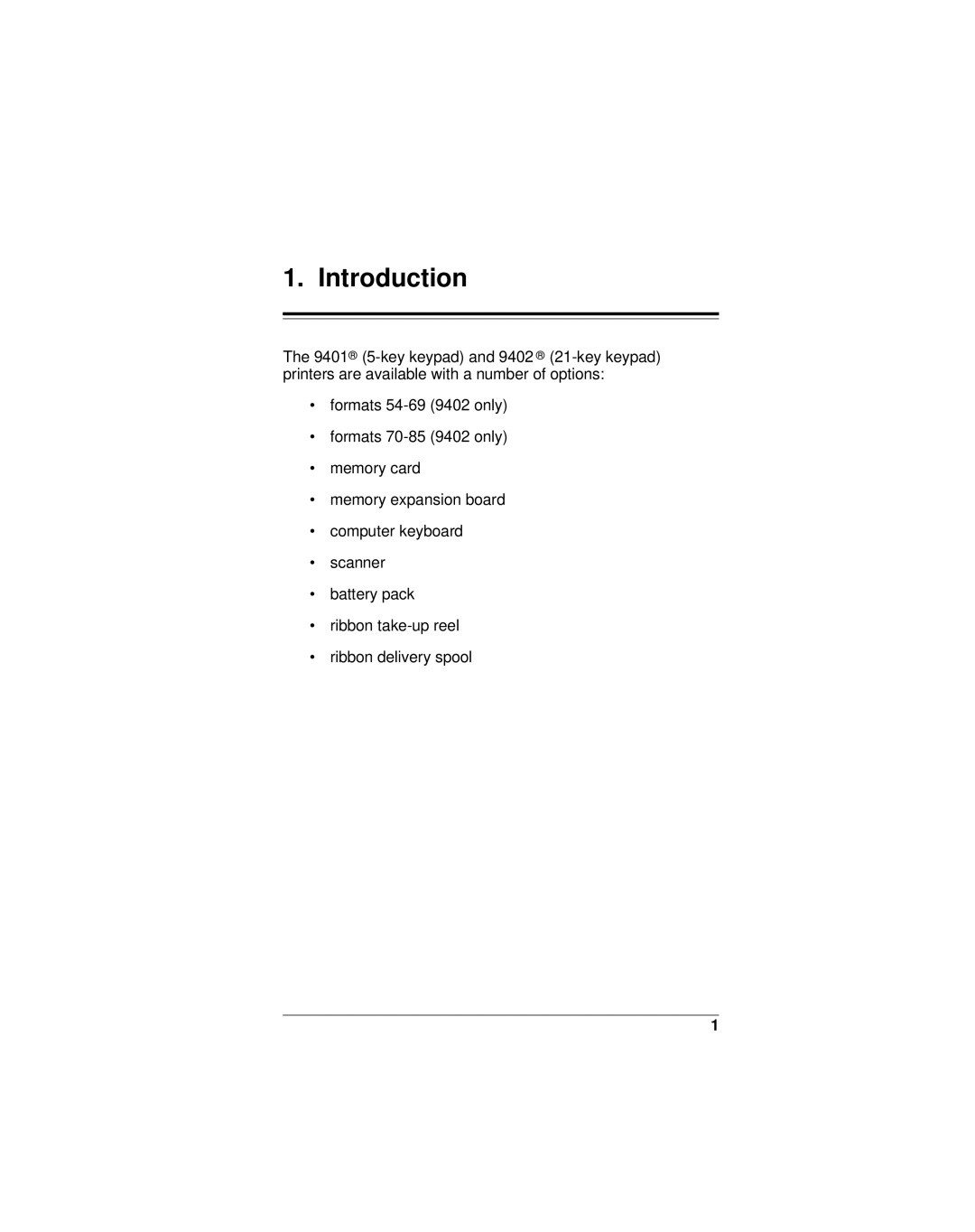 Monarch 9401, 9402 manual Introduction 