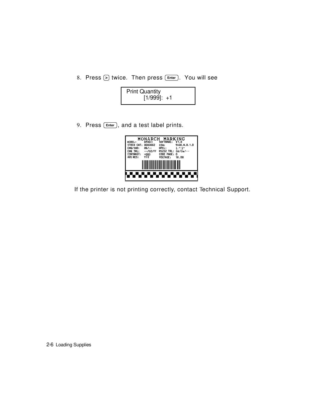 Monarch 9403TM manual 