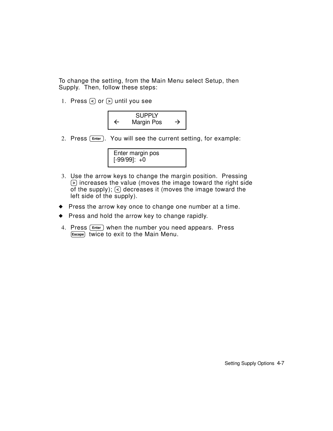 Monarch 9403TM manual Supply 