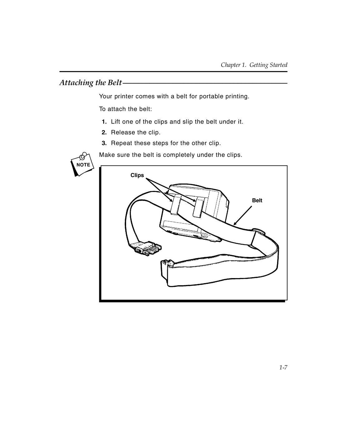 Monarch 9450 manual Attaching the Belt 