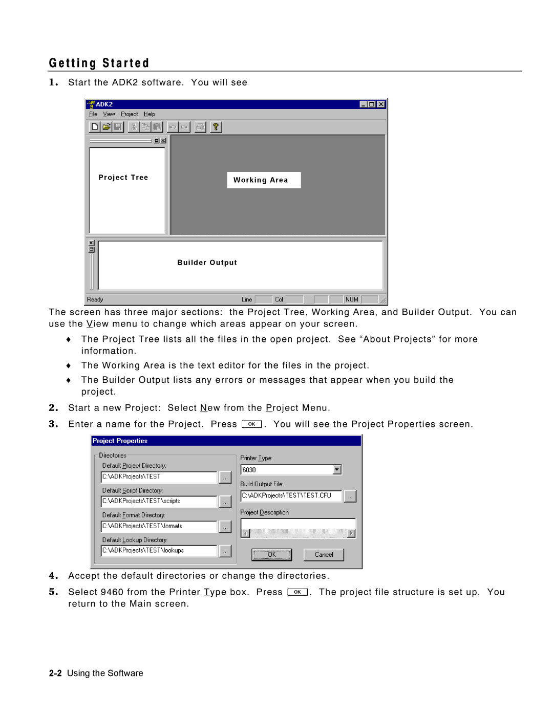 Monarch 9460 manual T t i n g S t a r t e d 