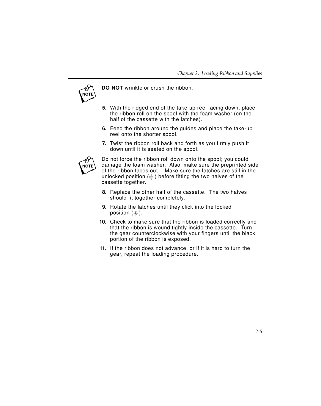 Monarch 9494 manual Loading Ribbon and Supplies 