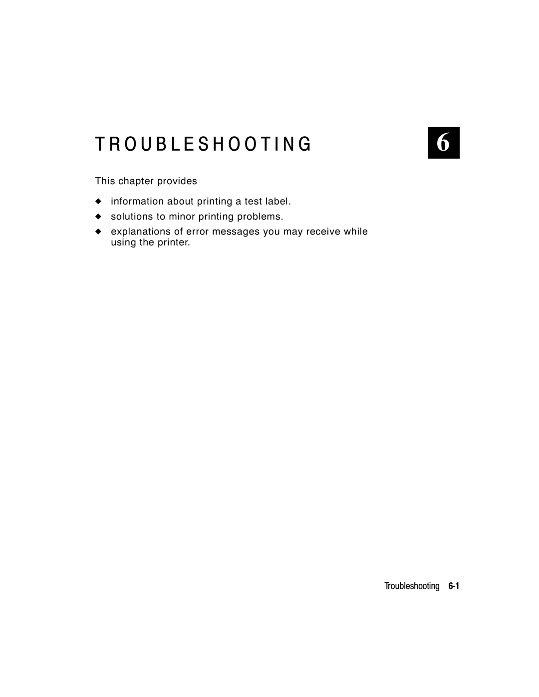 Monarch 9800 Series manual Troubleshooting 