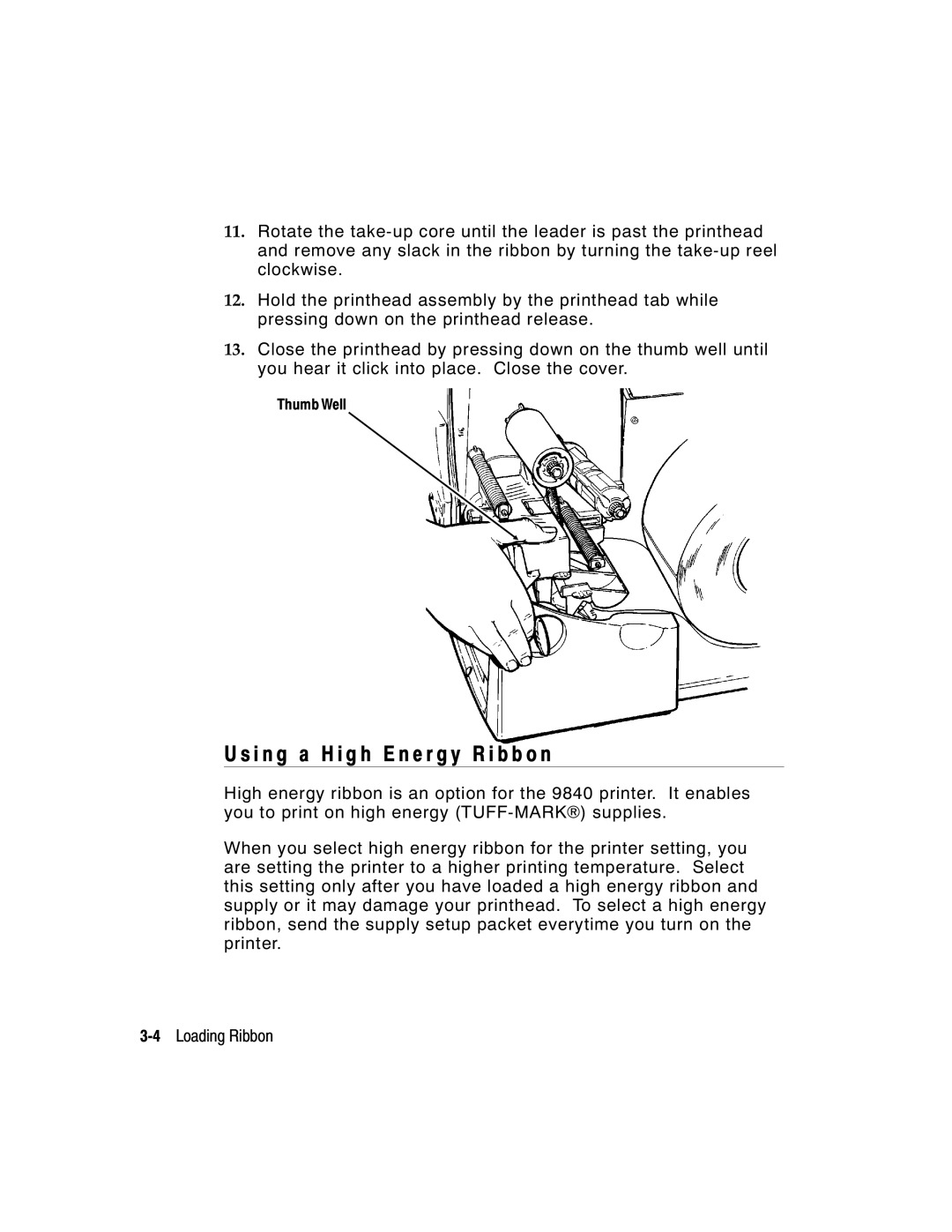 Monarch 9800 manual I n g a H i g h E n e r g y R i b b o n 