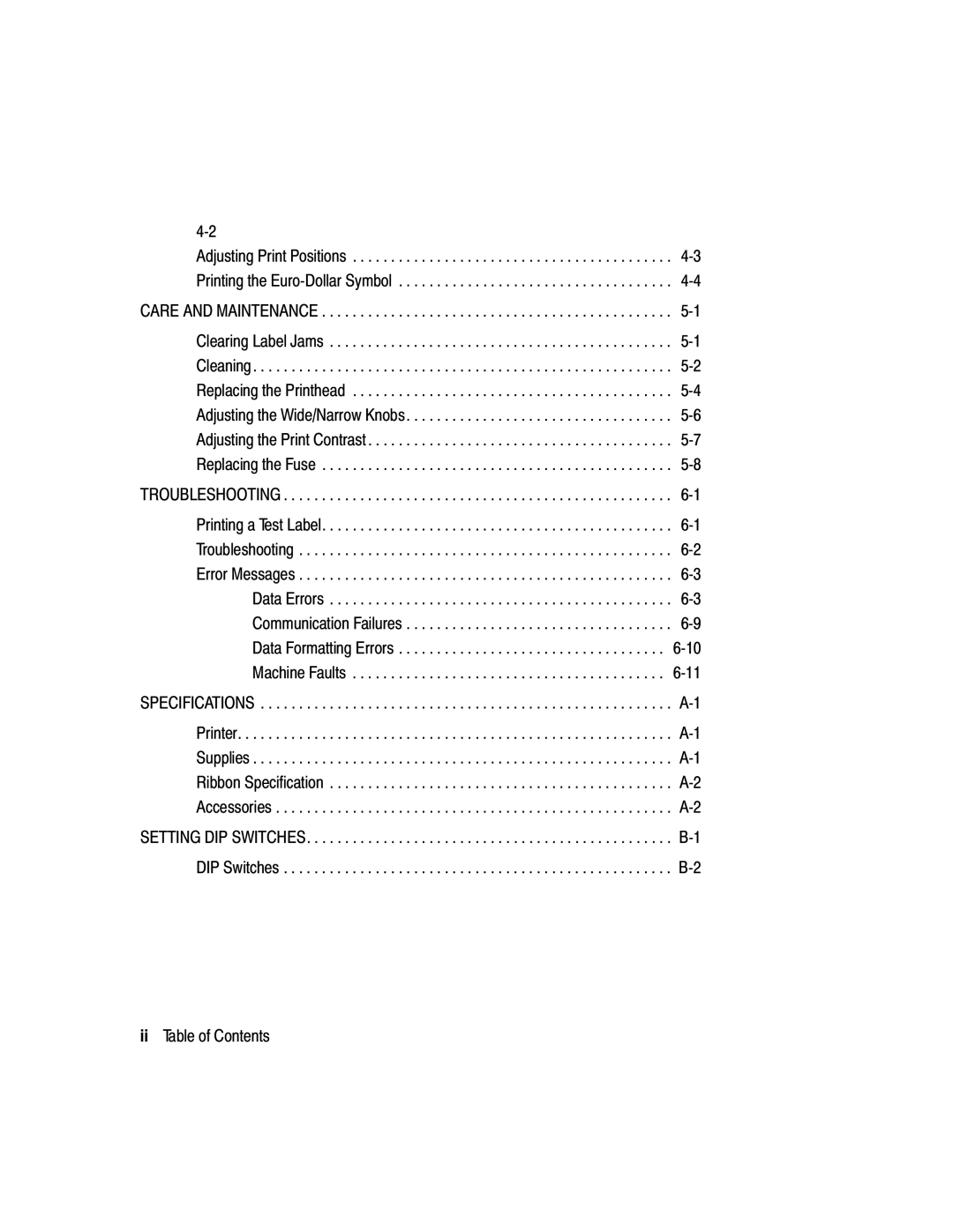 Monarch 9800 manual Adjusting Print Positions -3 Printing the Euro-Dollar Symbol 