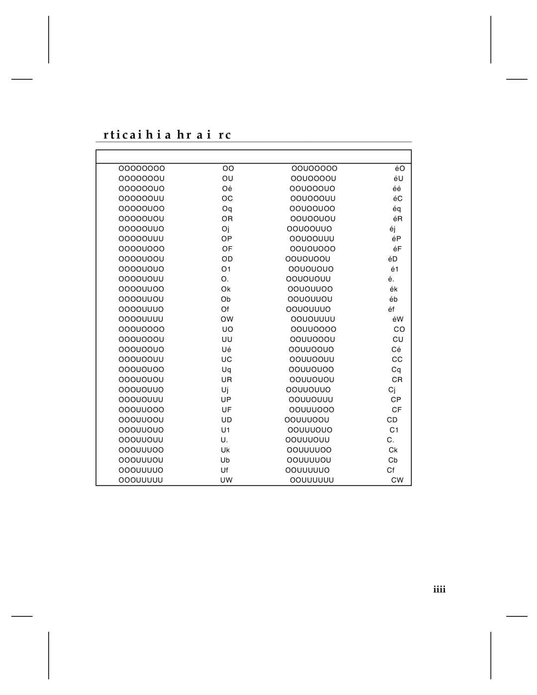 Monarch 9830, 9835, 9805, 9820 manual N a r y t o H e x C o n v e r s i o n C h a r t, Symbol Sets/Code Pages C-17 