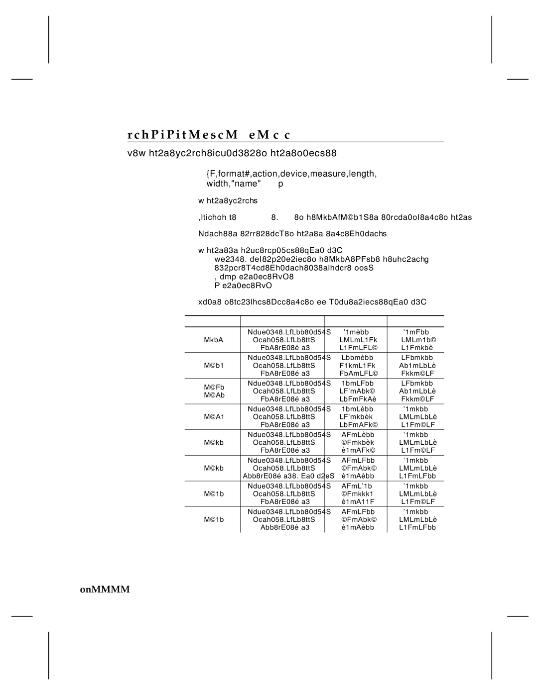 Monarch 9820, 9835, 9805 F i n i n g t h e F o r m a t H e a d e r, Format Header begins a format file, 2Defining Fields 