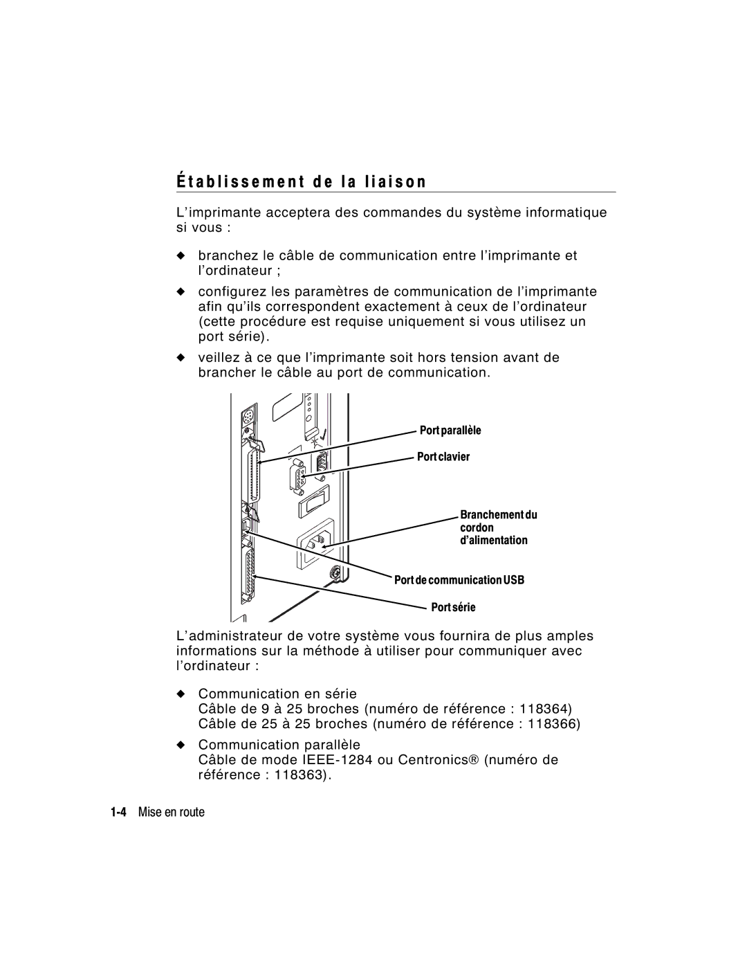 Monarch 9860 manual A b l i s s e m e n t d e l a l i a i s o n 