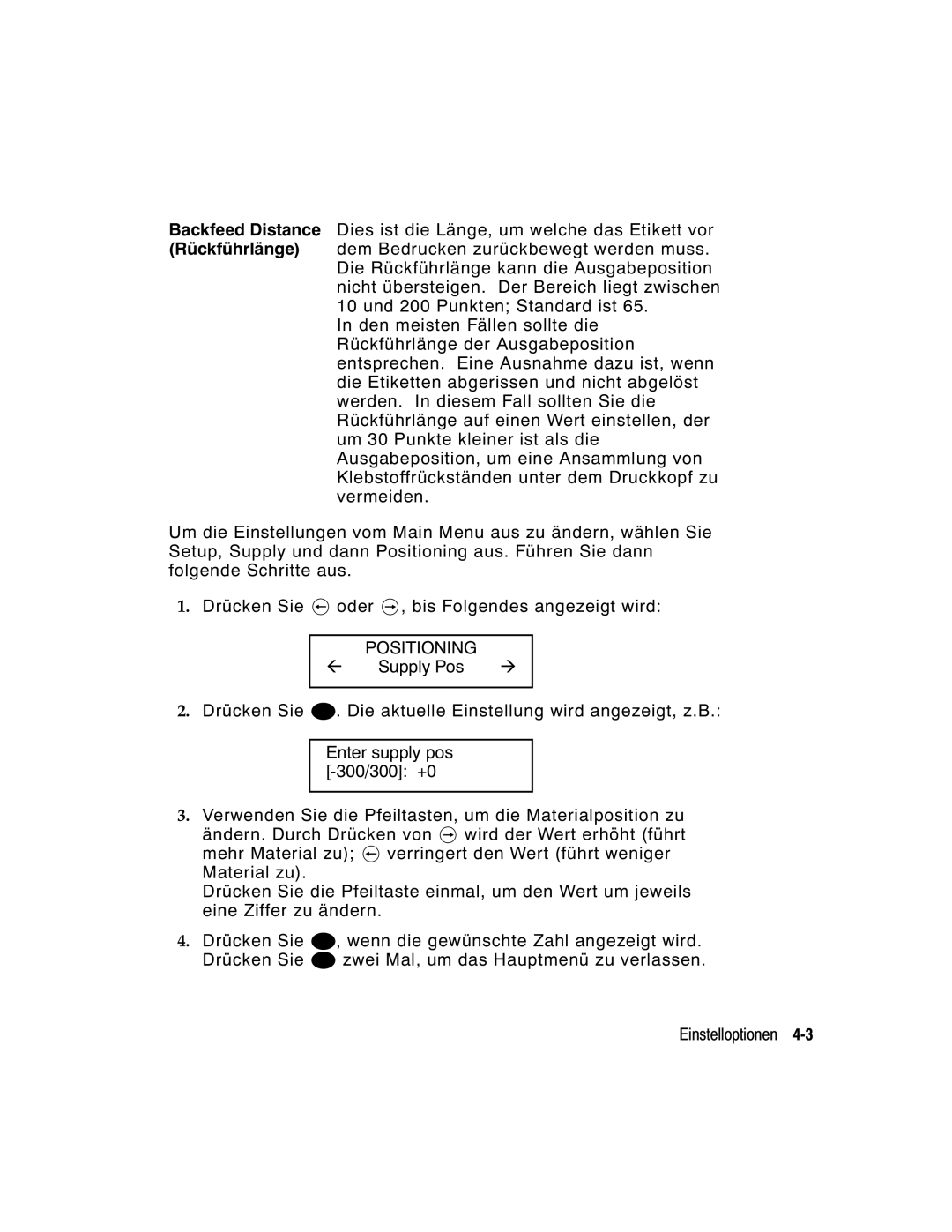 Monarch 9860 manual Positioning 