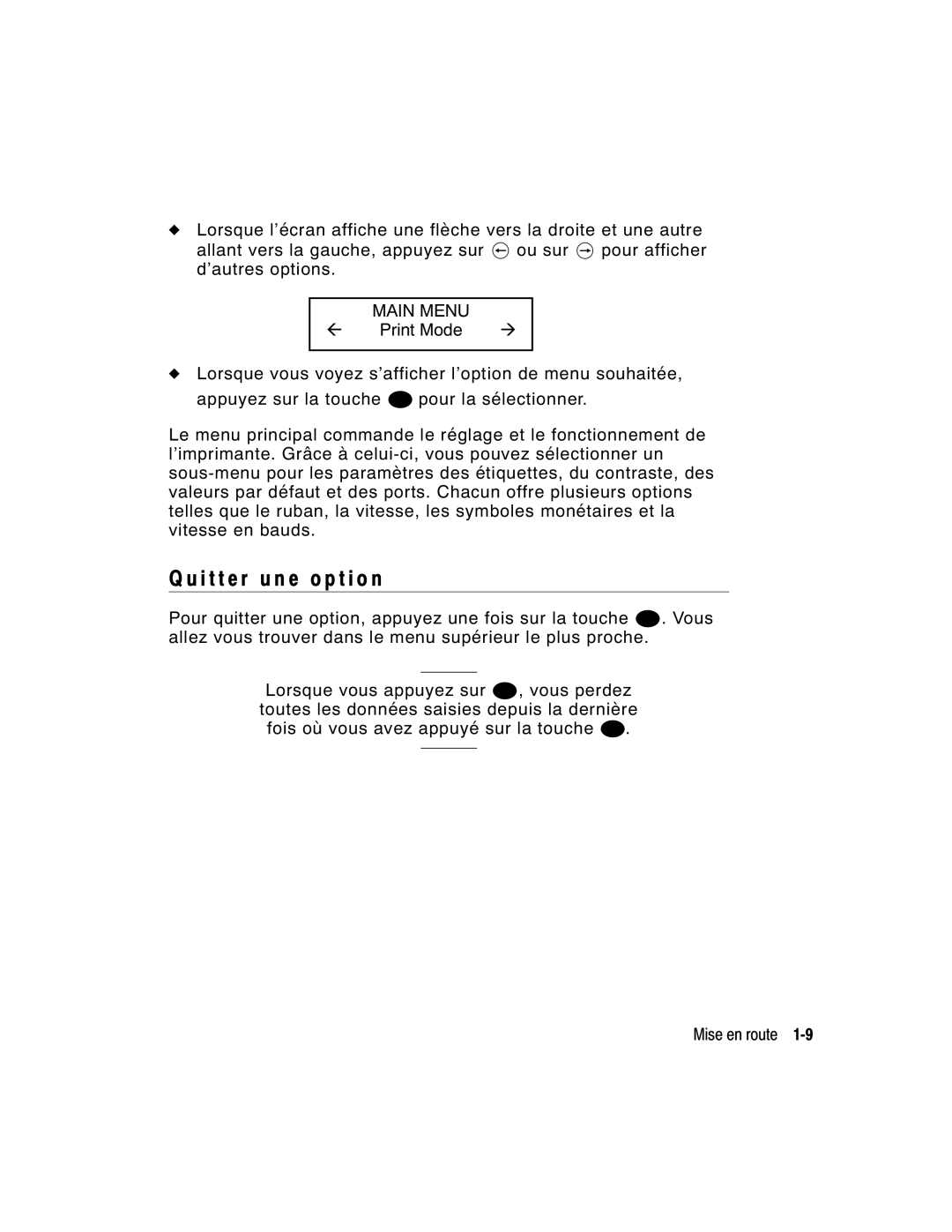 Monarch 9860 manual I t t e r u n e o p t i o n 