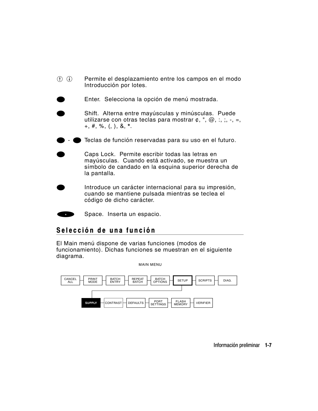 Monarch 9860 manual L e c c i ó n d e u n a f u n c i ó n 