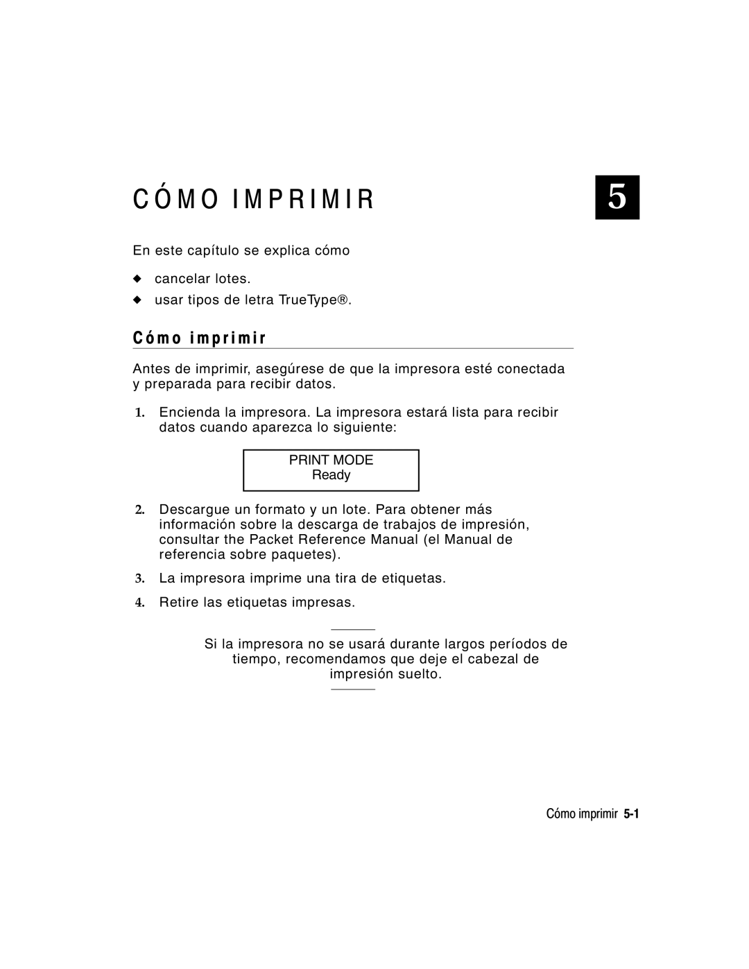 Monarch 9860 manual M O I M P R I M I R, M o i m p r i m i r 