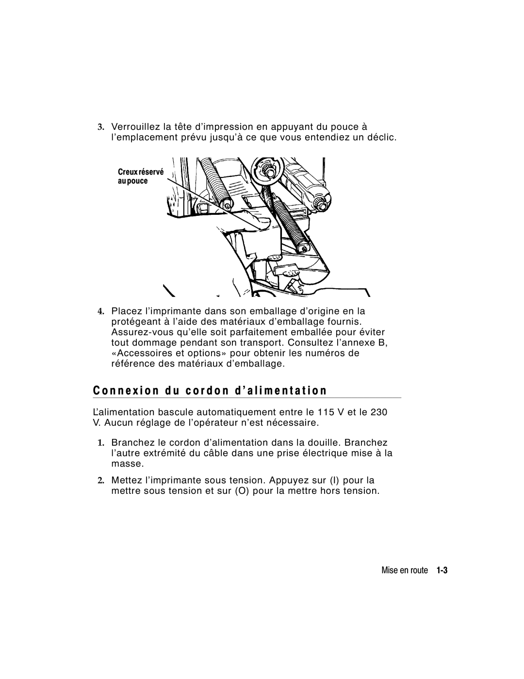 Monarch 9860 manual N n e x i o n d u c o r d o n d ’ a l i m e n t a t i o n 