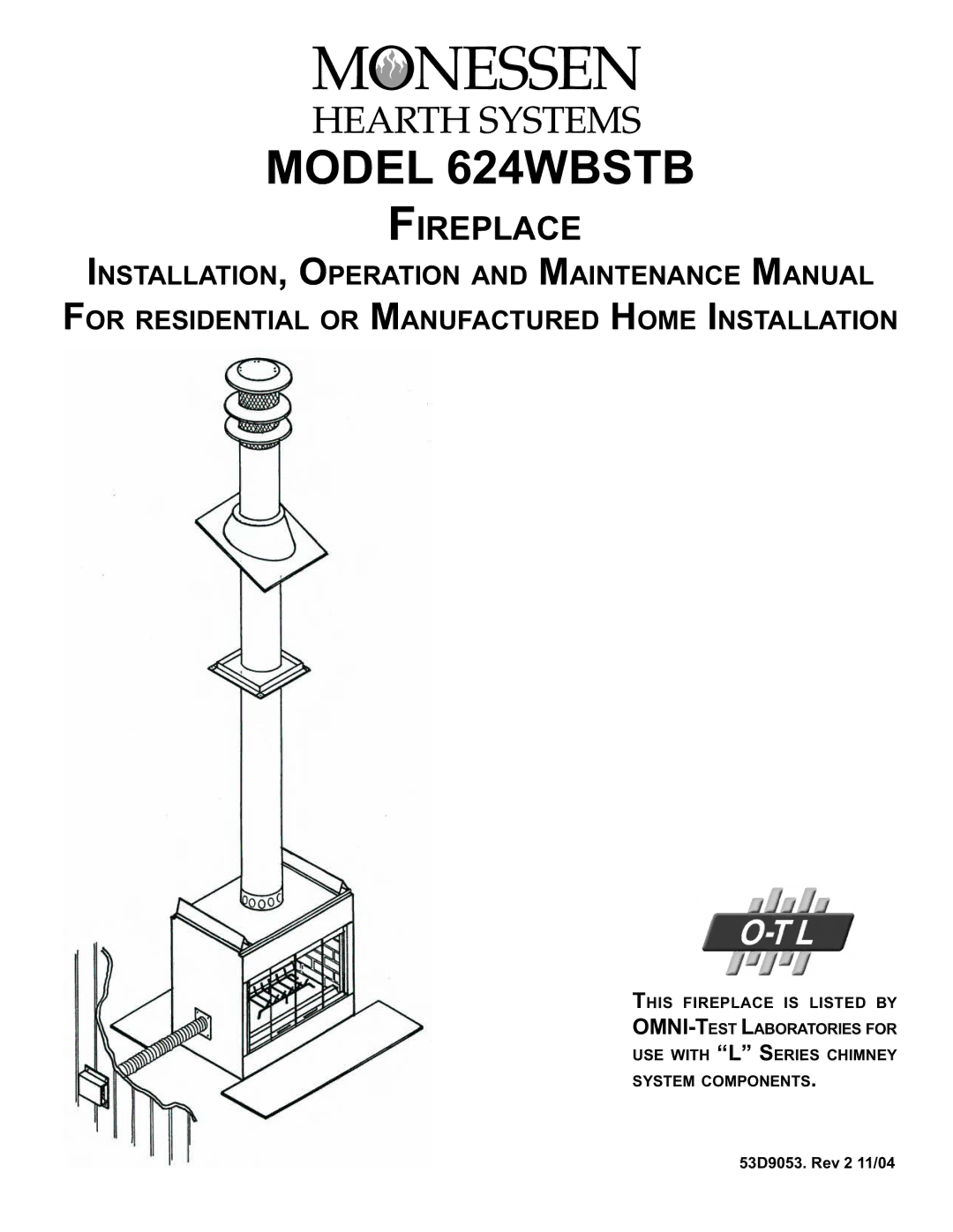 Monessen Hearth 624WBSTB manual 02/%67% 