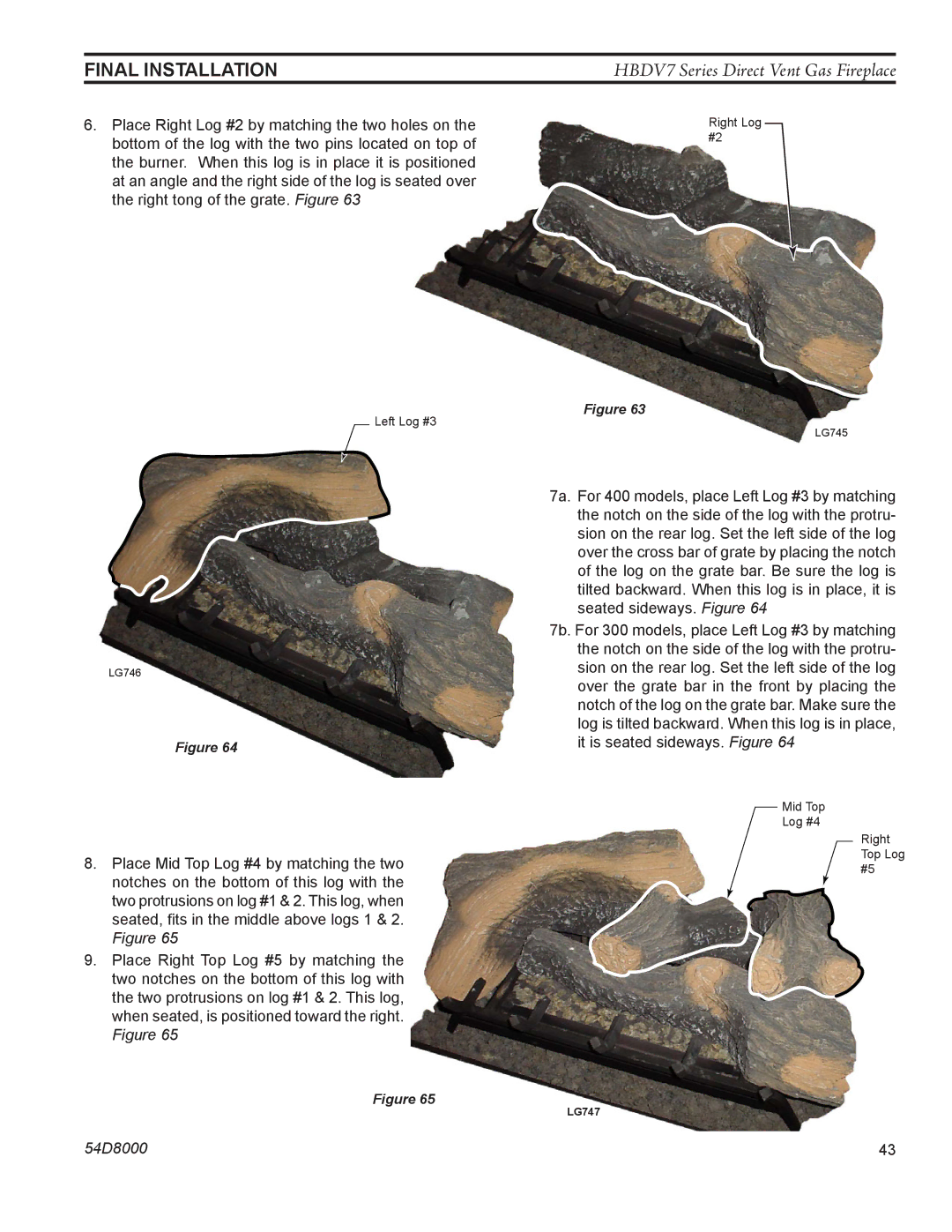 Monessen Hearth HBDV300N/PSC7, HBDV300N/PV7, HBDV400N/PSC7, HBDV400N/PV7 manual Final Installation 