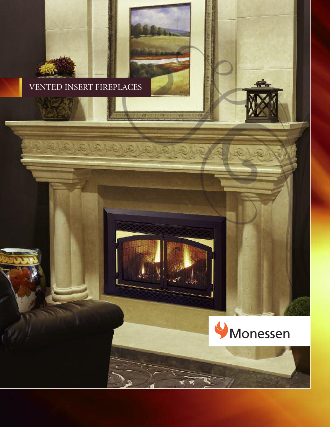 Monessen Hearth IDV490C manual Monessen, Vented Insert Fireplaces 