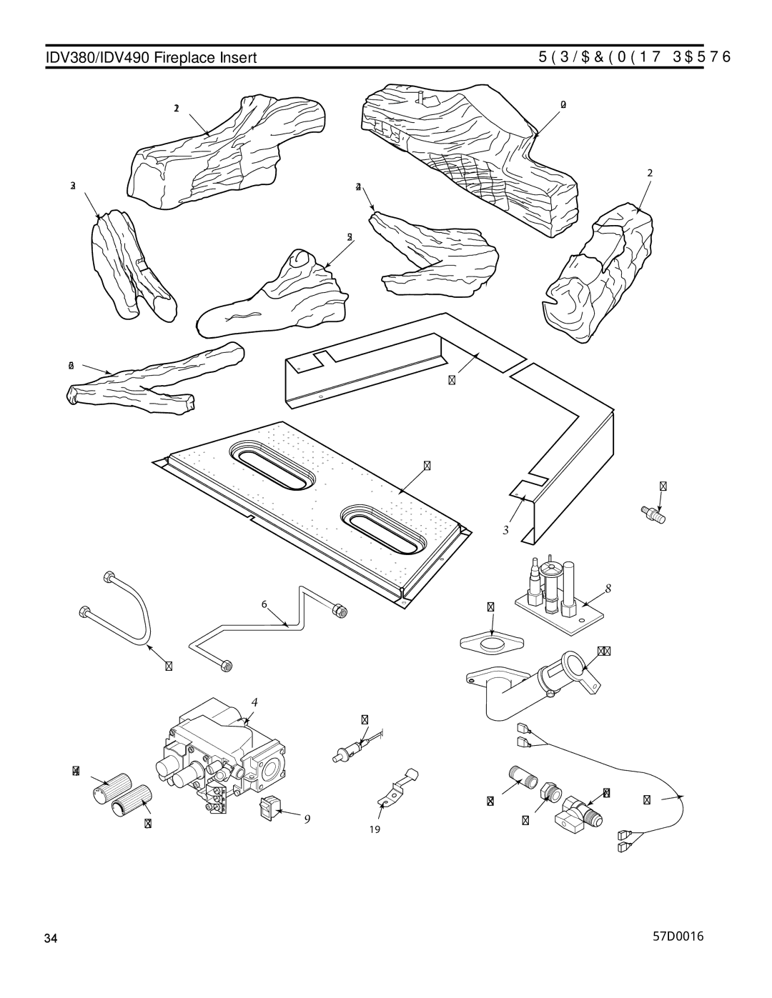 Monessen Hearth IDV380NVC, IDV490NVC, IDV490PVC, IDV380PVC manual Replacement Parts 