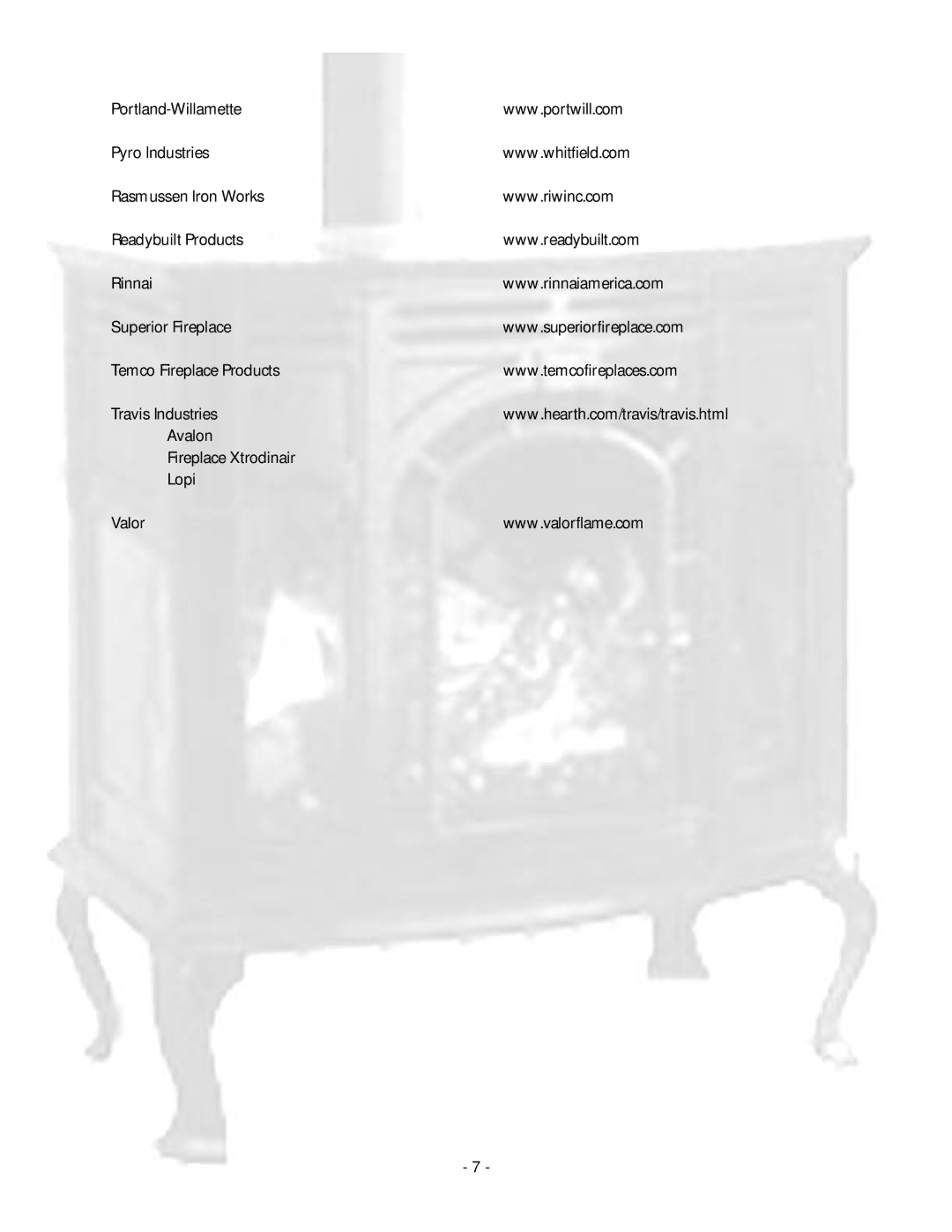 Monessen Hearth Outdoor Gas Fireplace manual 