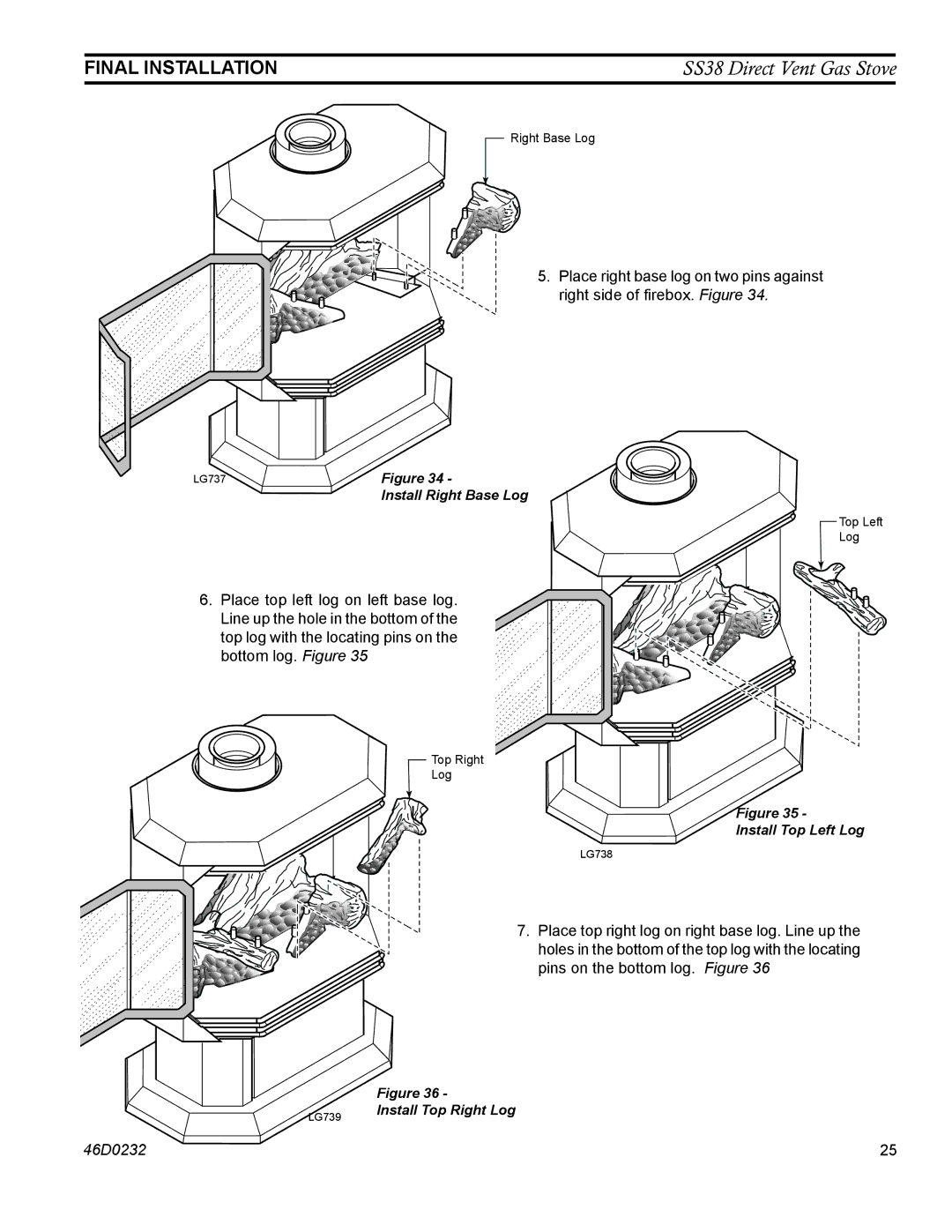 Monessen Hearth SS38 operating instructions Final Installation 