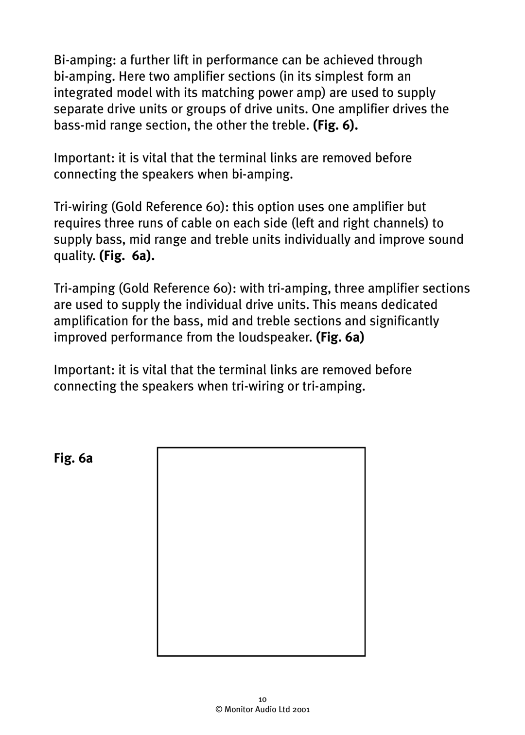 Monitor Audio GR10 owner manual 