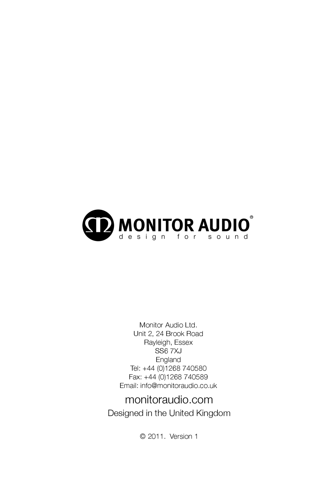 Monitor Audio GX-FX, GXC 150, GXC 350 owner manual Monitoraudio.com 