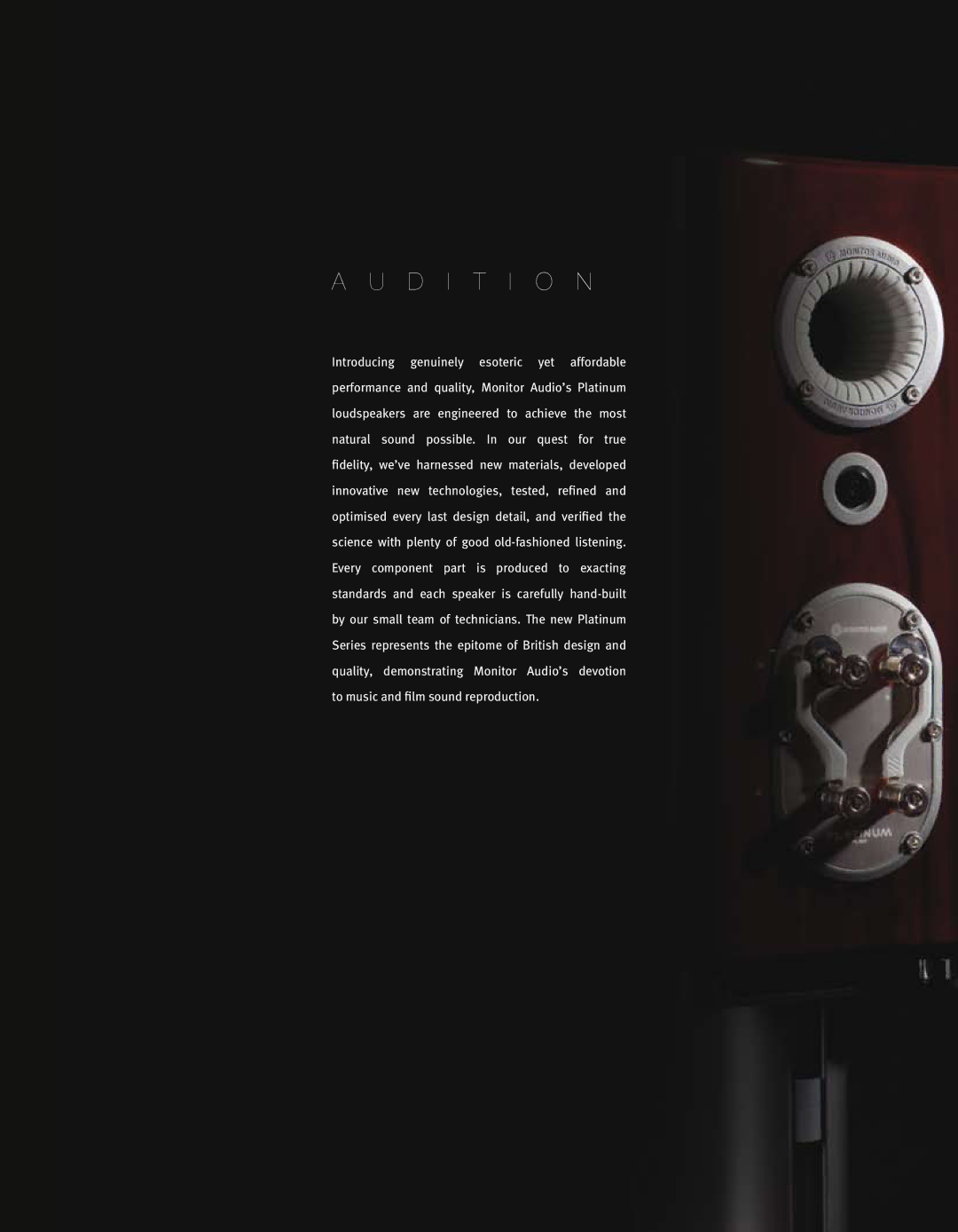 Monitor Audio Platinum Series manual D i t i o n 