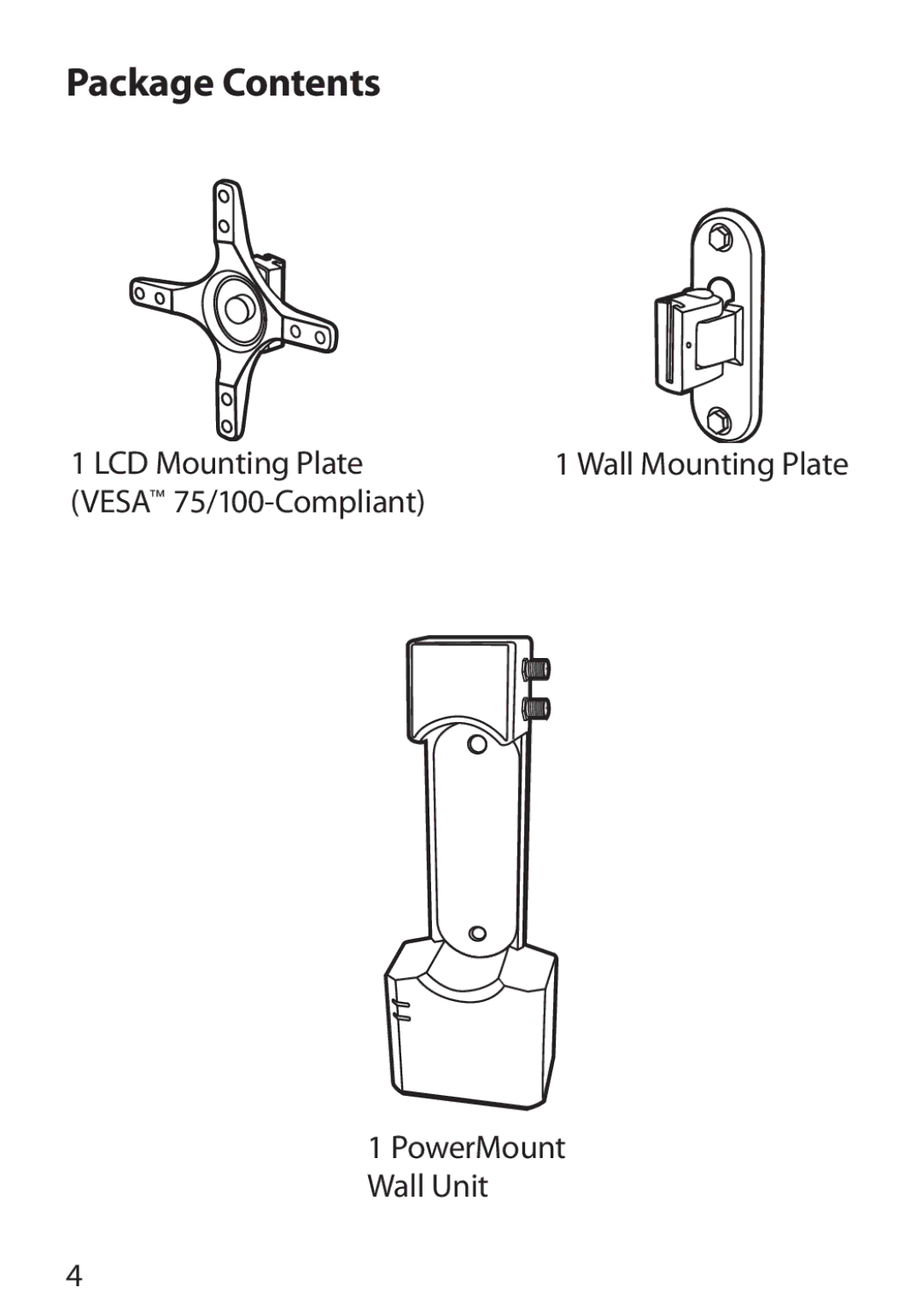 Monster Cable 350S warranty Package Contents 