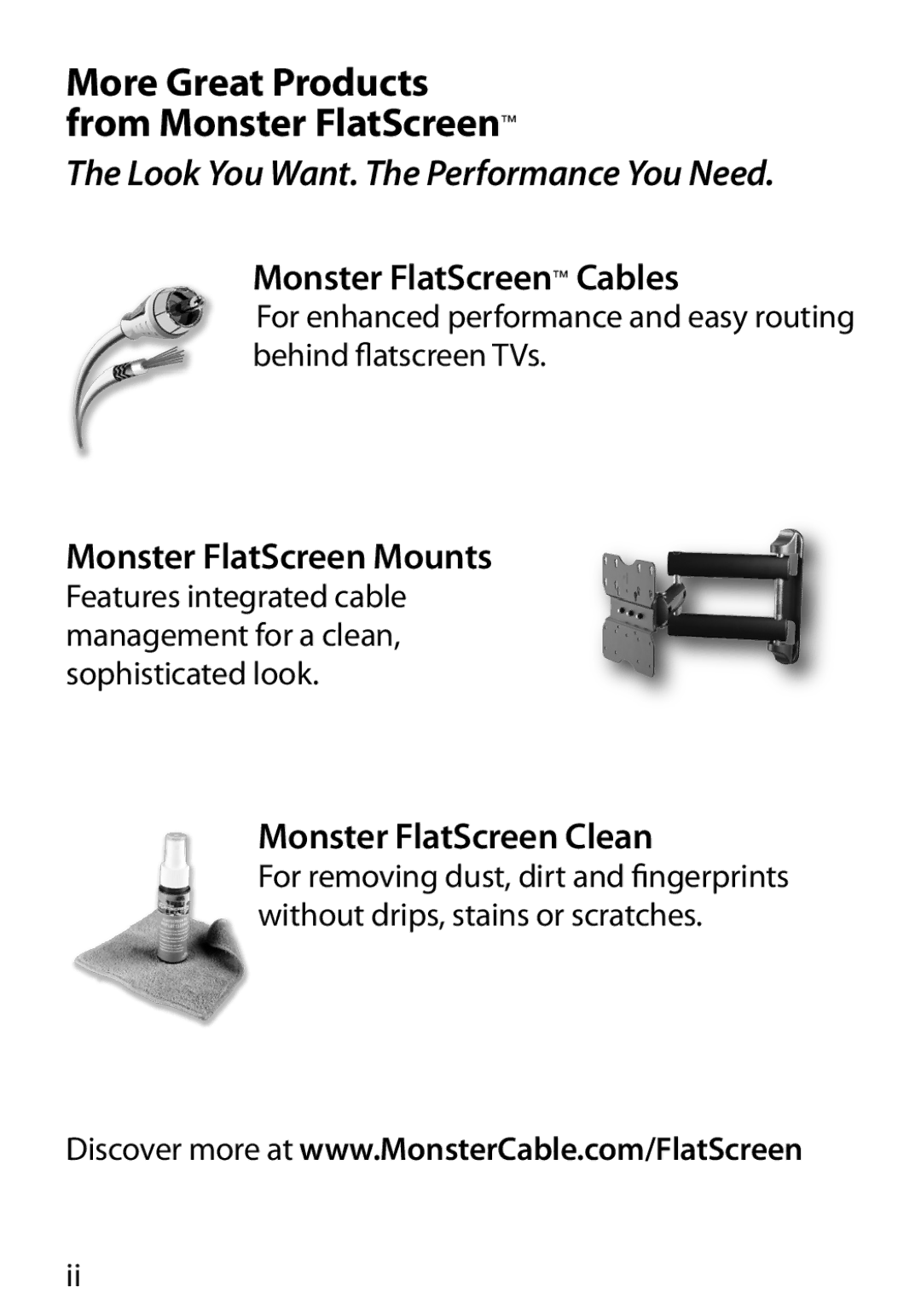 Monster Cable 350S More Great Products from Monster FlatScreen, Monster FlatScreen Cables, Monster FlatScreen Mounts 