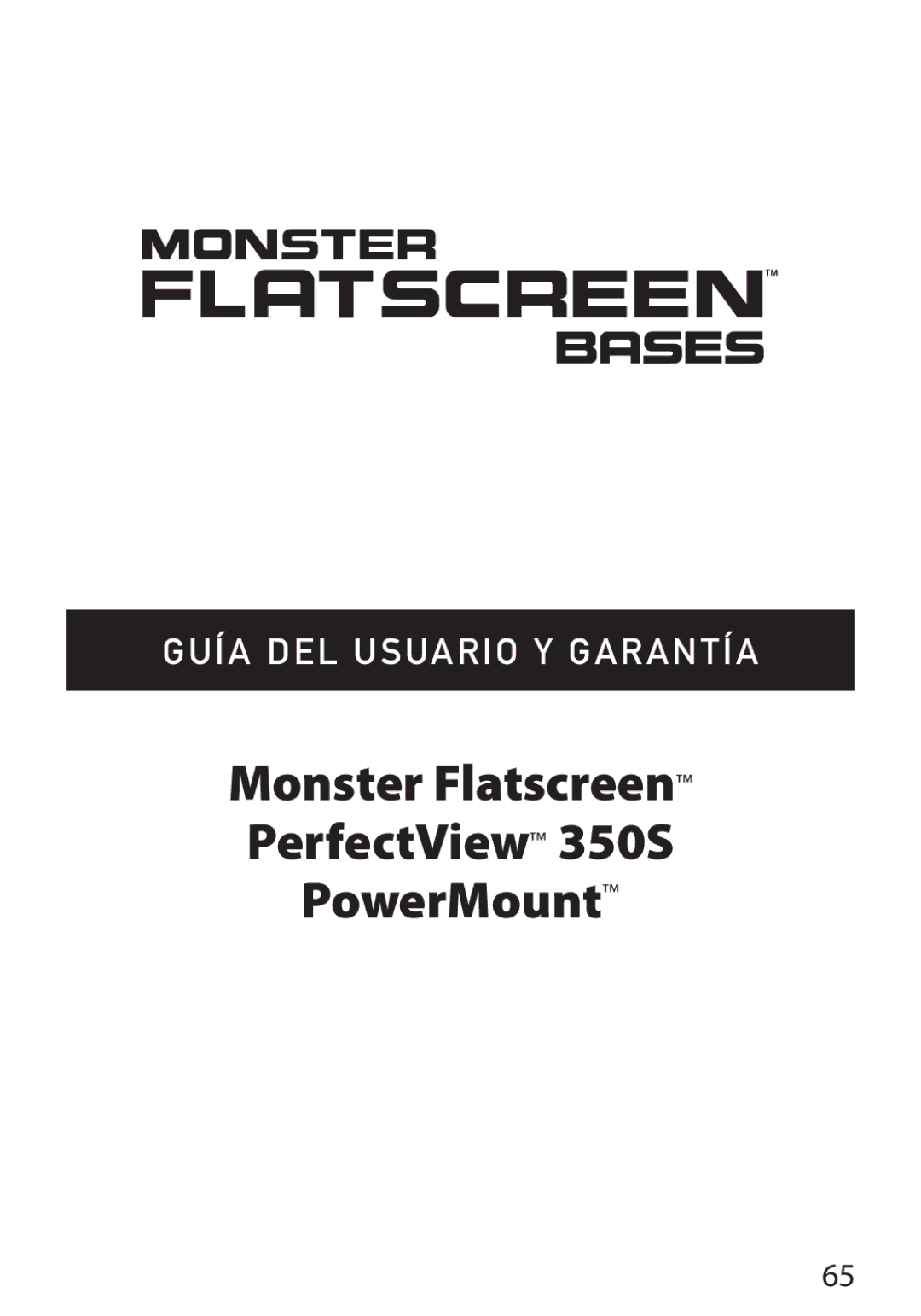 Monster Cable warranty Monster Flatscreen PerfectView 350S PowerMount 