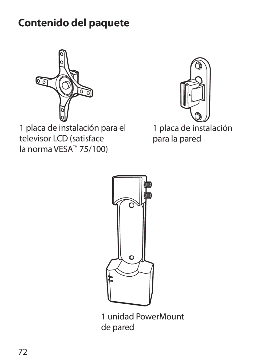 Monster Cable 350S warranty Contenido del paquete 