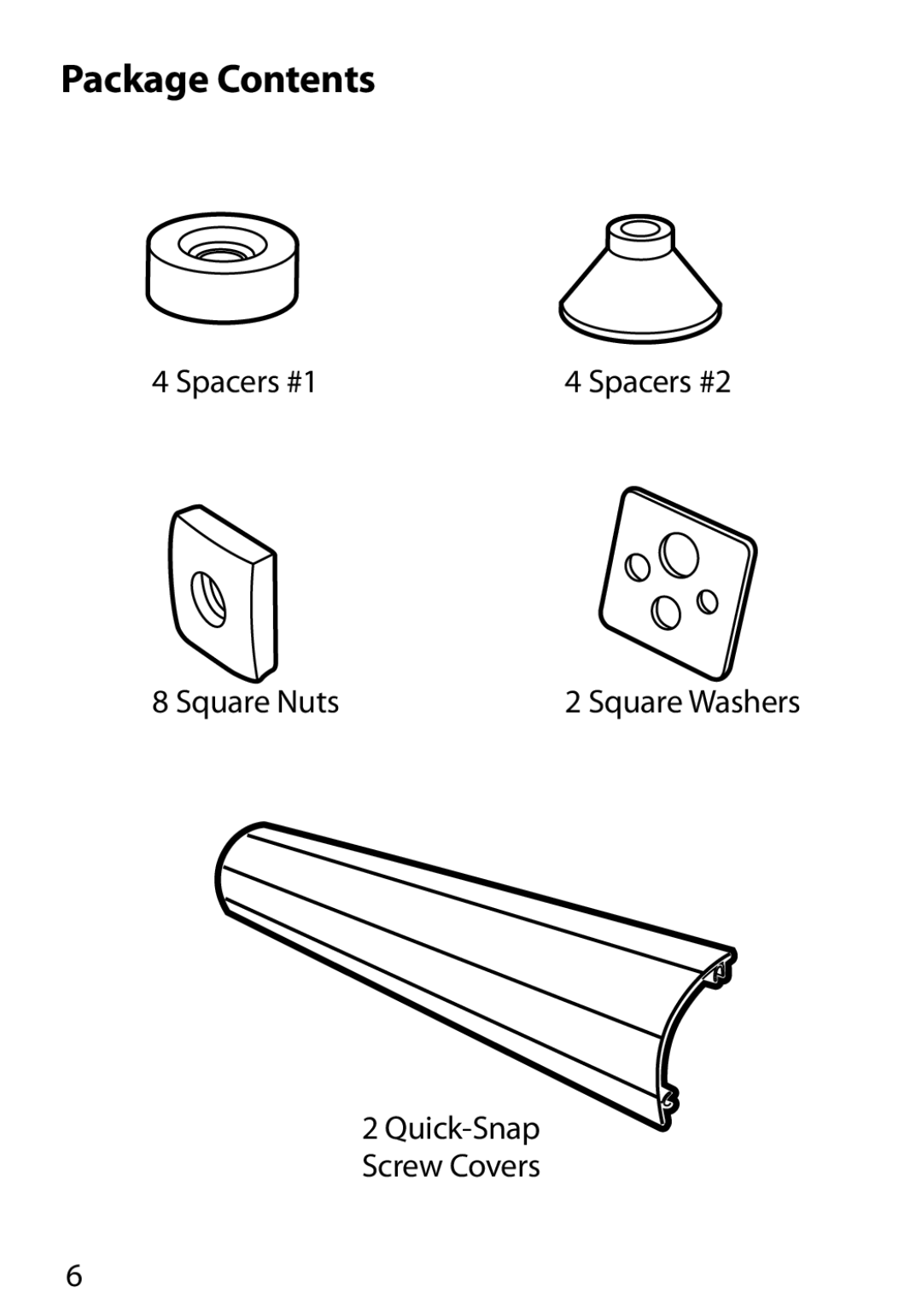 Monster Cable 400L warranty Spacers #1, Square Nuts 