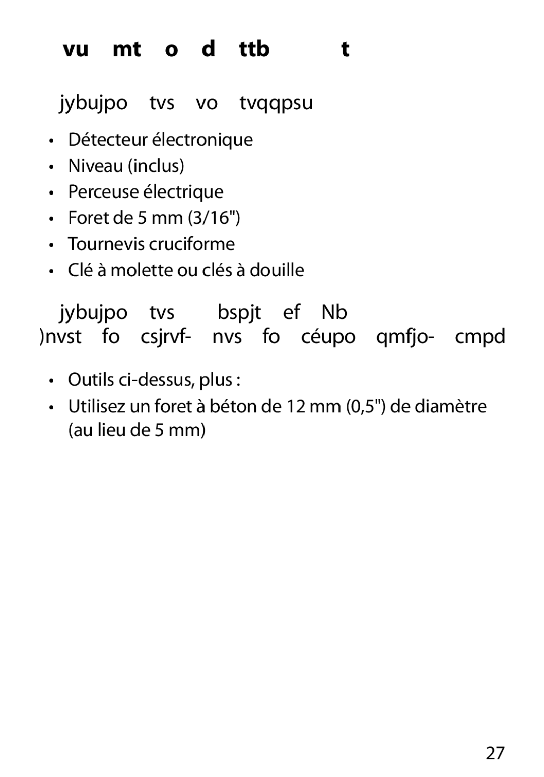 Monster Cable 400S Outils nécessaires à l’installation, Fixation sur un support en bois, Fixation sur Parois de Maçonnerie 