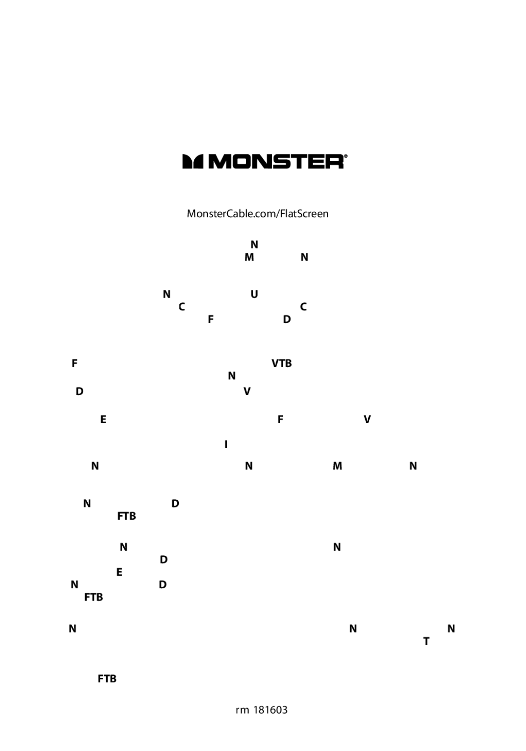 Monster Cable 450L manual 