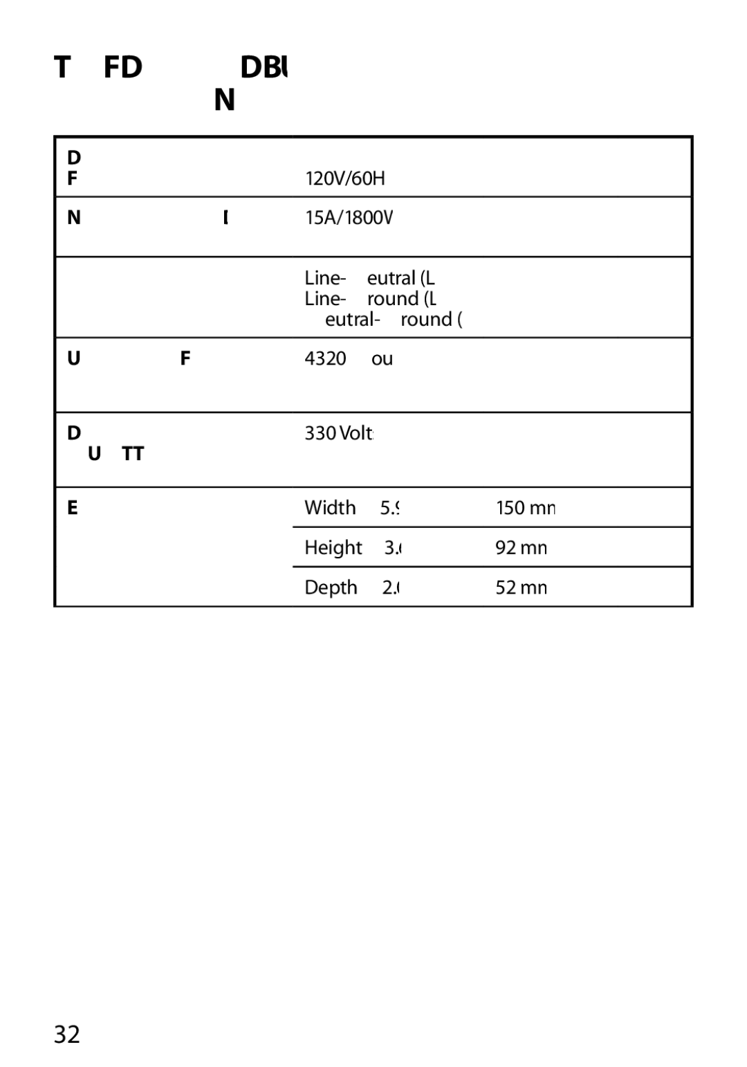 Monster Cable manual Specifications, PowerMount PerfectView 450L 