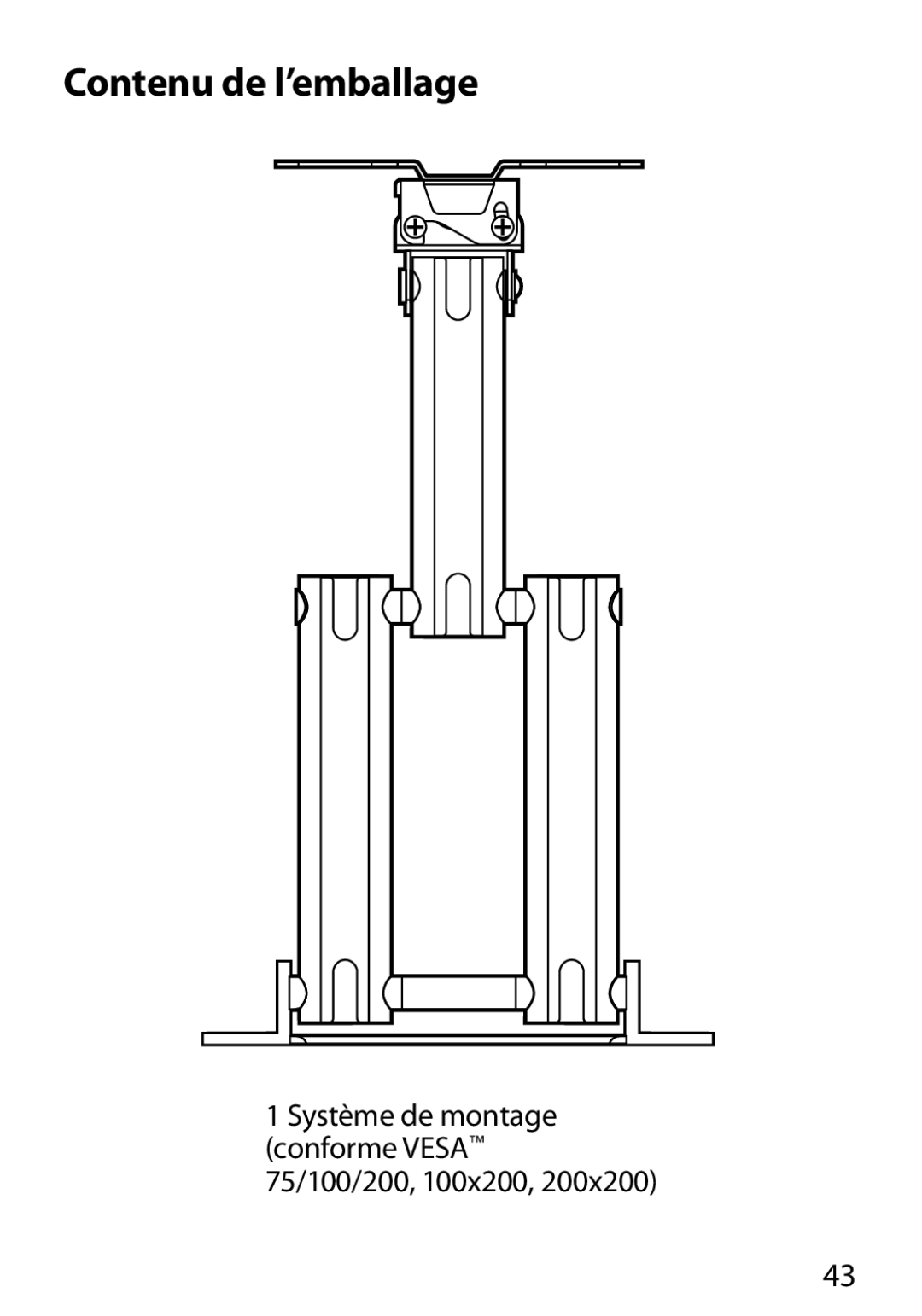 Monster Cable 450M manual Contenu de l’emballage 