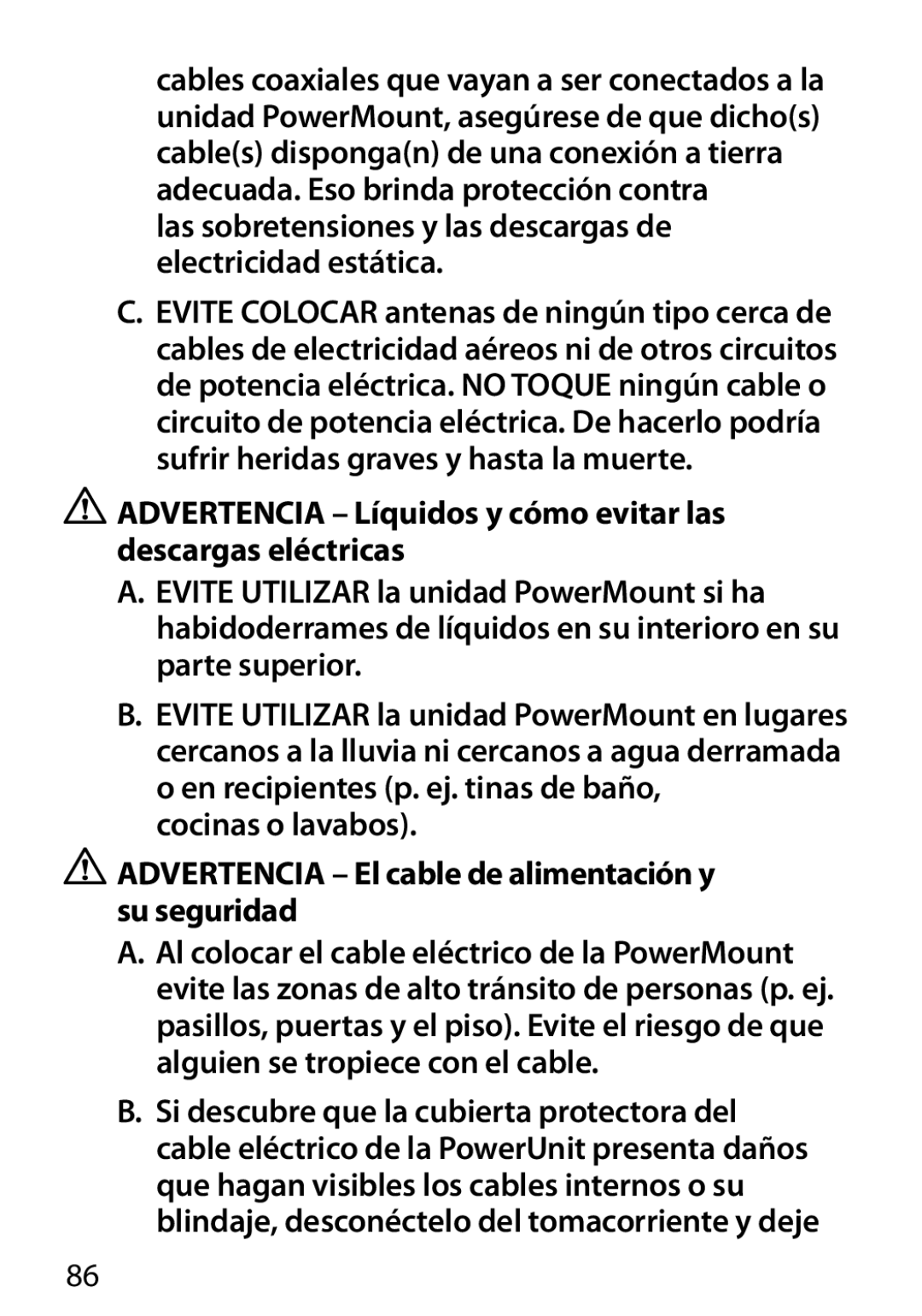 Monster Cable 450M manual Las sobretensiones y las descargas de electricidad estática 