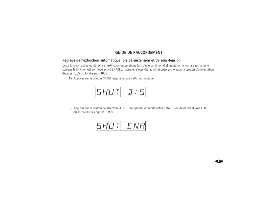 Monster Cable HTPS 7000 MKII owner manual Guide DE Raccordement 