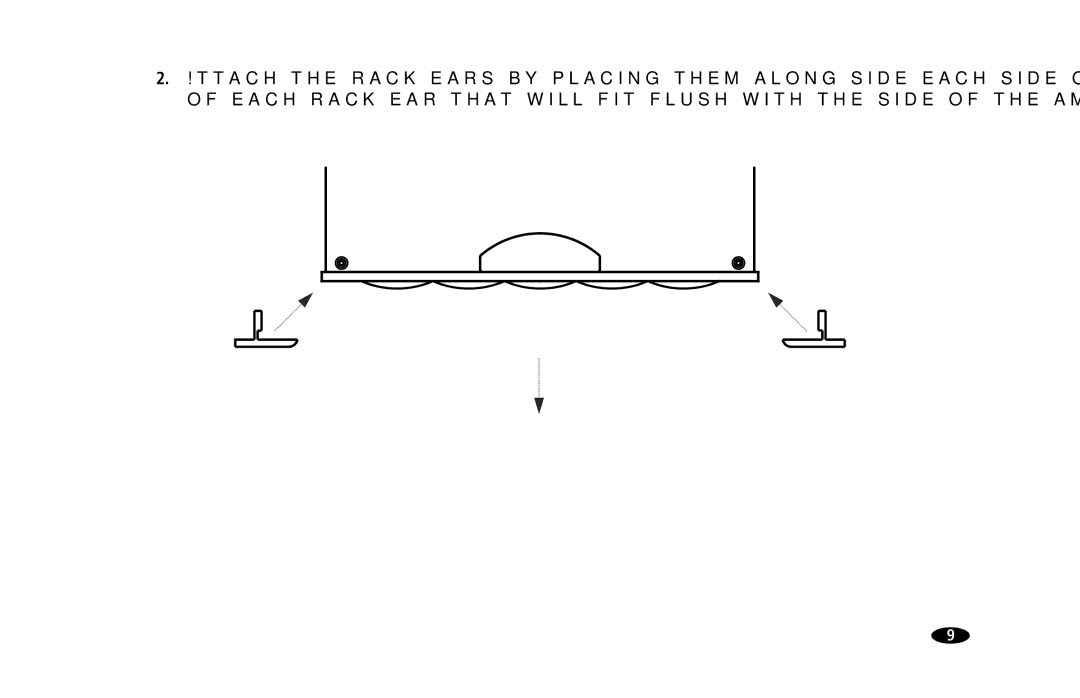 Monster Cable MPA5150 owner manual Top View of Amplifier Front of Amplifier Rack Ear 