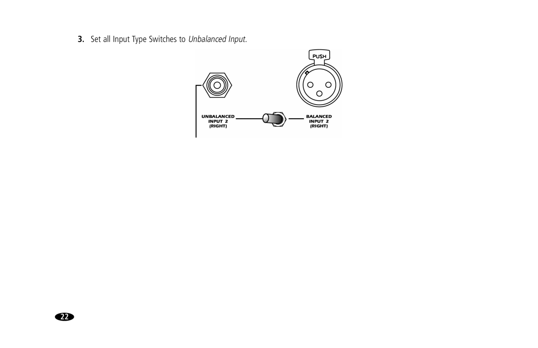 Monster Cable MPA5150 owner manual Set all Input Type Switches to Unbalanced Input 