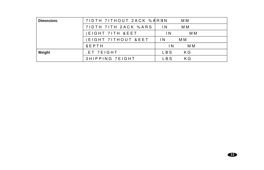 Monster Cable MPA5150 owner manual Weight 