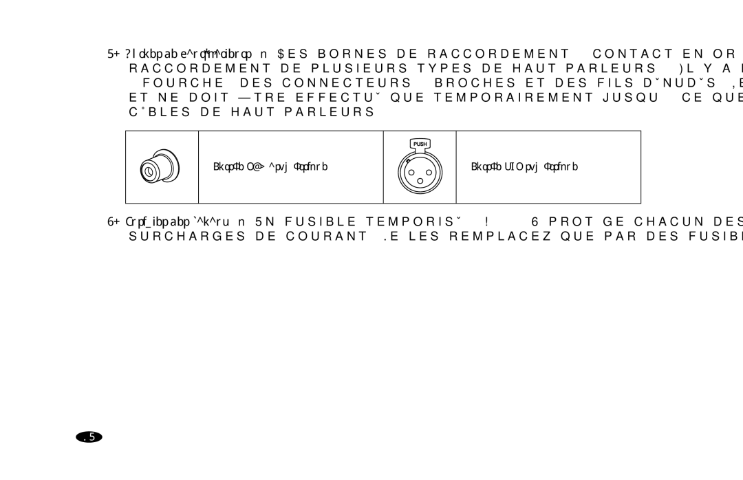 Monster Cable MPA5150 owner manual Entrée RCA asymétrique Entrée XLR symétrique 