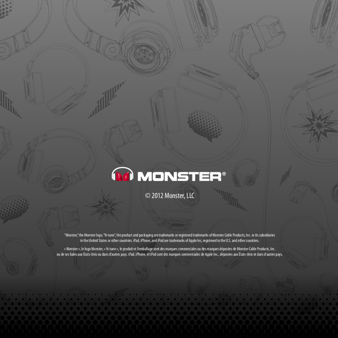 Monster Cable NCMHNTUONCBL, NCMHNTUONCTA, NCMHNTUONCRD, NCMHNTUONCPU, NCMHNTUONCGR warranty Monster, LLC 