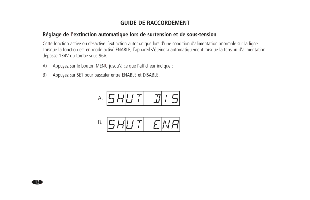 Monster Cable PRO 5100 owner manual Guide DE Raccordement 