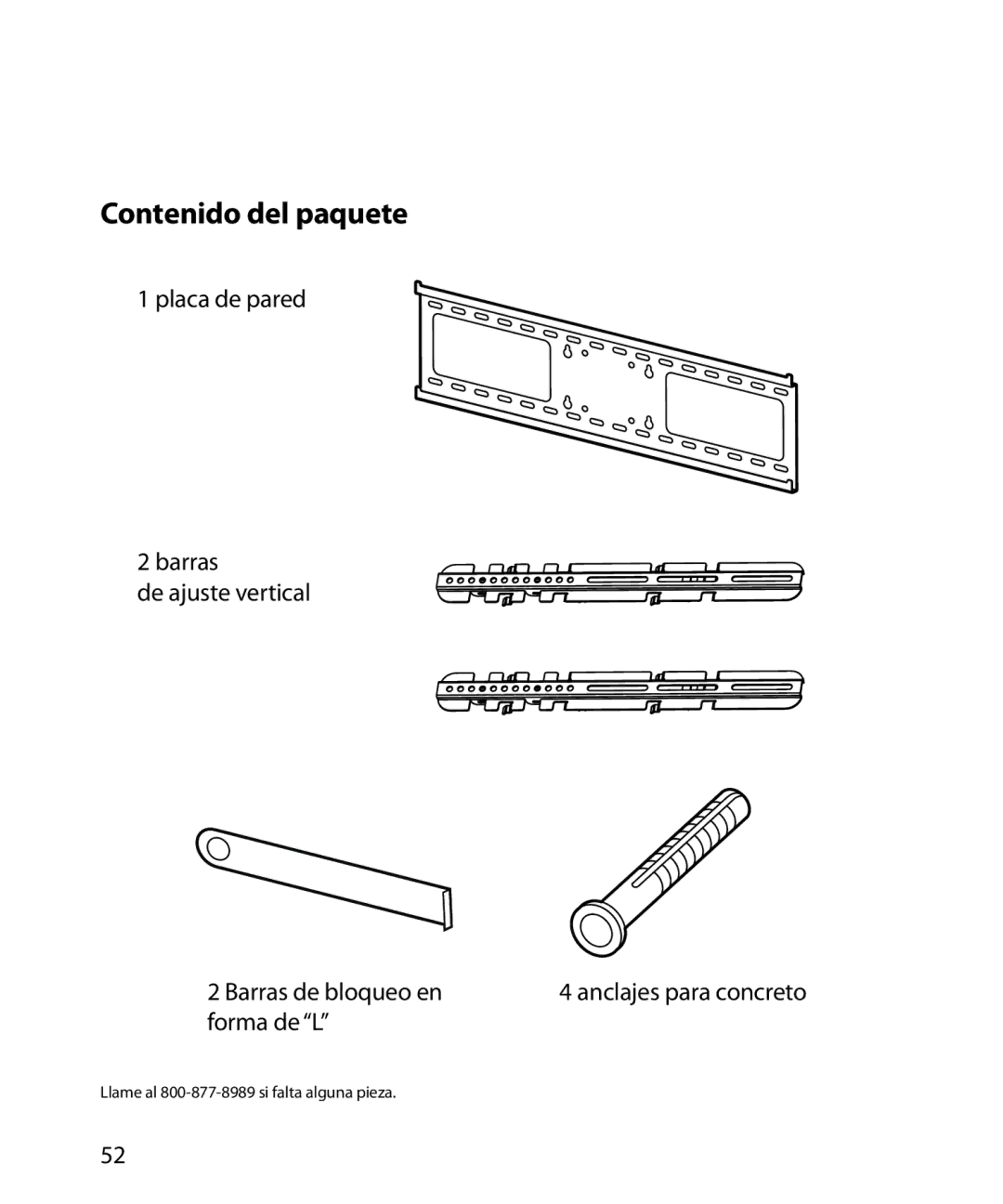 Monster Cable SmartViewTM 200L warranty Contenido del paquete 