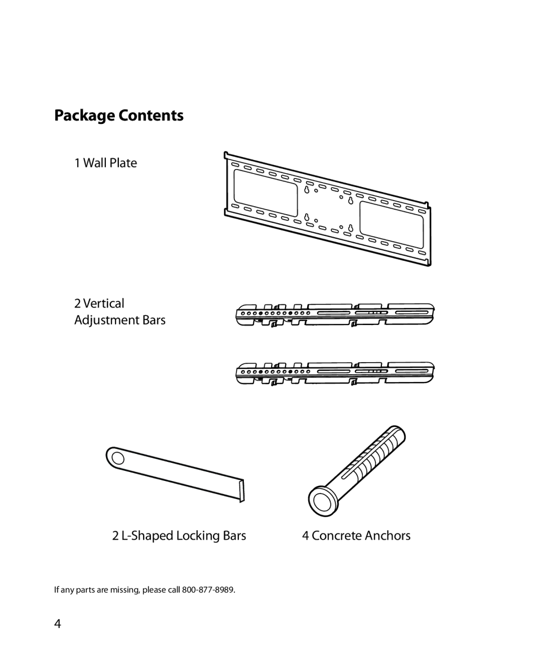 Monster Cable SmartViewTM 200L warranty Package Contents 