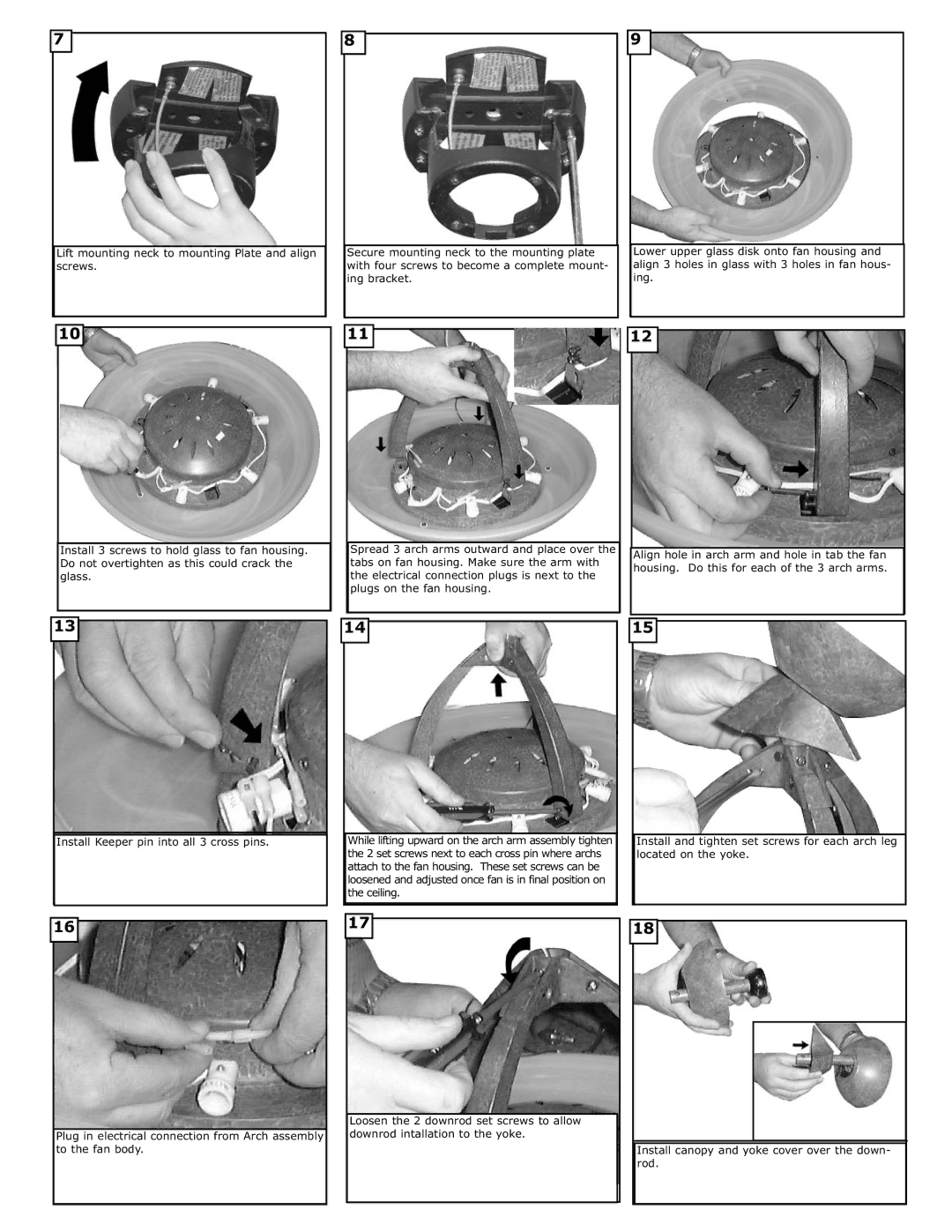 Monte Carlo Fan Company 5AHR60 owner manual 