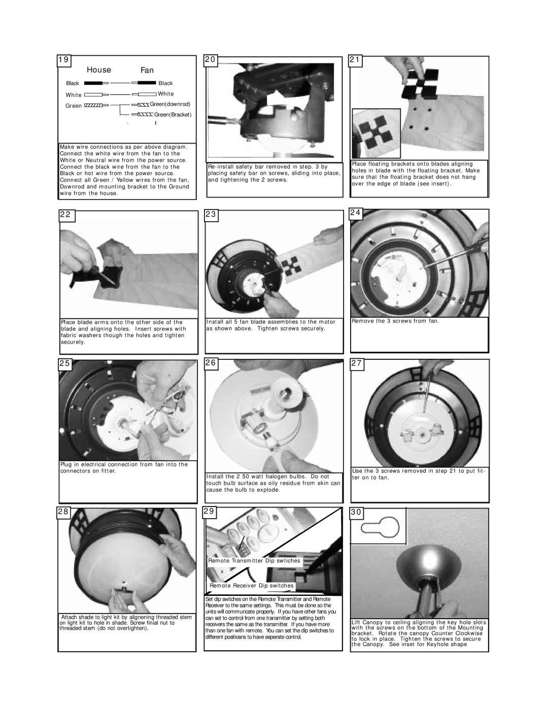 Monte Carlo Fan Company 5BGR56 Series owner manual House Fan 