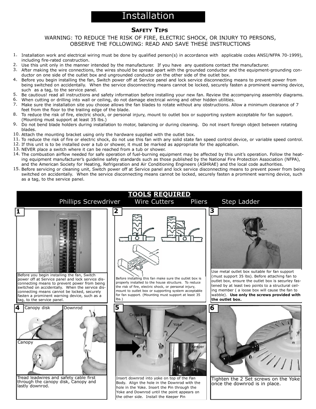 Monte Carlo Fan Company 5HS42 Series Such as a tag, to the service panel, Canopy disk Downrod, Lastly downrod 